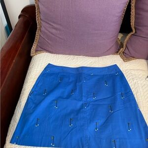 Women’s Lilly Pulitzer Blue A-Line Mini Skirt Resort Wear